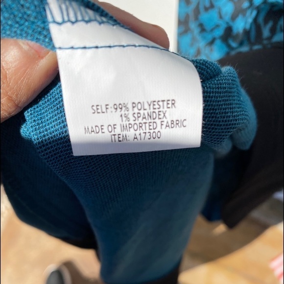 Appleseed a-line blue/black dress sz-pl - Picture 2 of 5